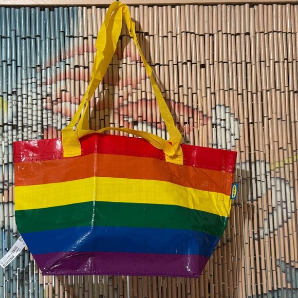 IKEA Storstomma Rainbow, Reuseable Small Tote Bag, 404.848.35 Multi-Color - Picture 1 of 10